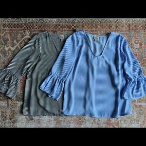 Como Vintage stripe blouse bundle - size M